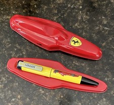 FERRARI F1 Official Yellow 1998 Ballpoint Pen With Red Metal Case Ferrari F300 picture