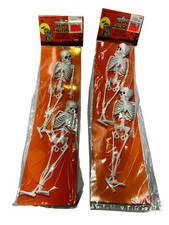 NOS VINTAGE 90s Halloween Party Rubber Skeleton Jiggler Spooky Creature Lot Of 4 picture