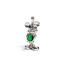 Disney Mickey Mouse Sterling 925 Birthstone Pendant Rare  picture