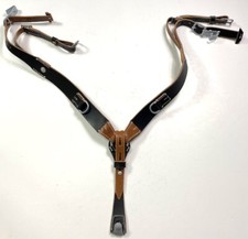  WWII GERMAN M1942 M42 COMBAT LEATHER Y-STRAPS picture