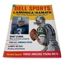Vintage Dell Sports Magazine November 1968 Joe Namath Daryle Lamonica Mets NFL picture