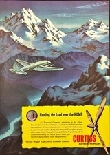 1945 Curtiss Electric Propellers C-46 Commando Burma Road Vintage Print Ad picture