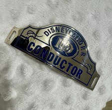 Walt Disney’s Disneyland R.R Disneyland Railroad Conductor Hat Badge NEW RARE picture