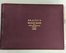 Bracey's Block Maps Dallas Texas 1958 Owners and Addresses Who owns Land Book picture