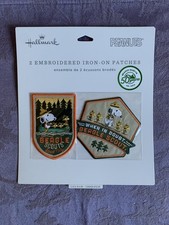 NEW 2 Snoopy Peanuts Beagle Scouts 50th Anniversary Embroidered Patches Sealed picture