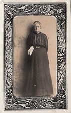 RPPC Okanogan WA Washington Mrs W A Foster Funeral Card c1916 Photo Postcard F33 picture