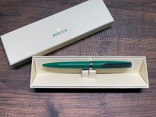 Rolex Green Submariner Twist Ballpoint Pen New Boxed Refillable Ad Gift picture