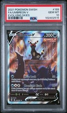 Umbreon V 189/203 Evolving Skies Pokemon PSA 10 picture
