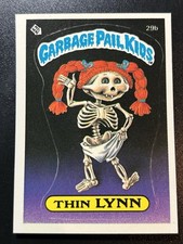 1985 Topps Garbage Pail Kids GPK Card First Series 1 OS1 Matte 29b Thin Lynn picture