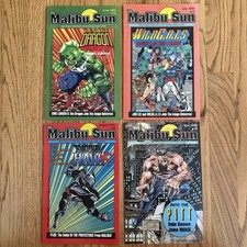 Malibu Sun #14 #15 #16 #19 Savage Dragon, Pitt, Shadow Hawk, WildC.A.T.S 1992 picture