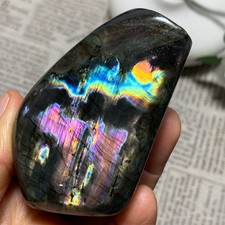 219g Natural Purple Labradorite Quartz Crystal Mineral Specimen Healing picture