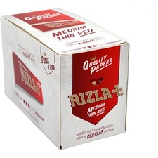Full Box of Rizla Red Rolling Paper - 1.25-inch, 100 Booklets, Quality Assurance picture
