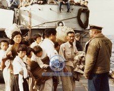 KOREAN WAR REFUGEES USS WEISS NAVY FAST TRANSPORT 1952 8X10 PHOTO picture
