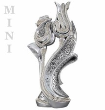 Modefa Turkish Islamic Table Decor | Lale Gul Tulip & Rose | Silver 240-2G Mini picture