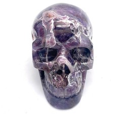 5.8'' Natural Dream Chevron AMETHYST Crystal Skull,Home Decoration picture