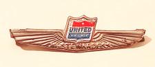 Vintage United Airlines Jr Stewardess Wing Pin Kinney Prov RI 1950s Airline Gift picture