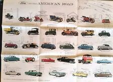 1896-1962 Ford Motor Co Dealer Sales Advertising Poster Lincoln 31x24