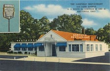 1940s Ashtabula Ohio Garfield Restaurant Teich occupation postcard 26-4719 picture