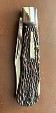 Bowen Knife 1976 Vintage R1306 Bullet Lockback with Jigged Delrin  Handle picture