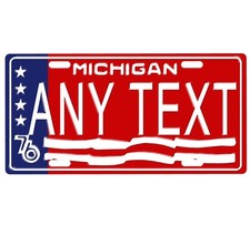 Novelty, Personalized State License Plates-Michigan 1976. Three Sizes Available picture