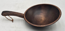 Vintage Weston Bowl Mills Vermont Hand-Turned Wooden Primitive Farmhouse picture