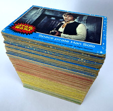 Topps 1977 Star Wars Trading Card Starter Set 205 Cards - Blue Red Yellow Green picture