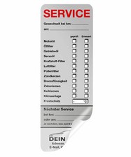 Vehicle service sticker inspection sticker service sticker maintenance grey picture