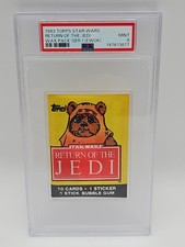 1983 Topps Star Wars Return of the Jedi Series 1 Wax Pack EWOK PSA 9 MINT picture
