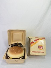 Vintage 1987 Burger King Cheeseburger Phone CIB Box Manual Rare NOS Tested Rare picture