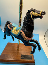 PJ’s Carousel Collection “BLACKIE” Early Style Replica Horse Figurine, Wood picture