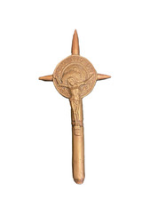 Original WW1 German Trench Art Cross Religious Christ picture