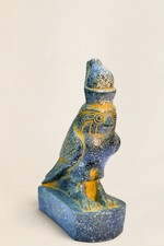 Rare Green Granite Horus Ancient Egyptian Statue Made in Egypt picture