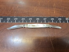2001 CASE XX USA 8208 SS Genuine Mother of Pearl Half Whittler  picture