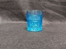 Vintage Blue Glass Toothpick Holder- AA6 picture