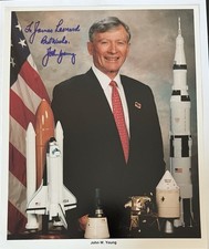 John Young 8x10 Photo Signed - NASA Portrait - PSA/DNA Graded 10 with LOA picture