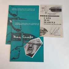 Vintage 1956 MAY-CRAFT YACHT Boat  CATALOG Brochures boating Cape May, NJ picture