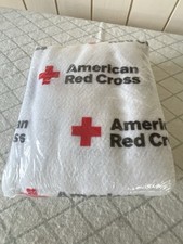 American Red Cross Emergency Fleece Blanket, New Sealed Large Vintage picture