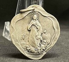 Spain 1904 Immaculate Conception Daughters Mary of St. Joseph of Flowers silver picture
