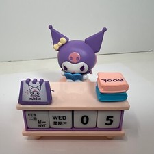 Sanrio Kuromi Figure Sitting At Desk Blocks Calendar New Loose No Box picture