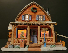 Lemax Christmas Holiday Village Mallard Bay Cabin 15216 Lodge Wilderness picture