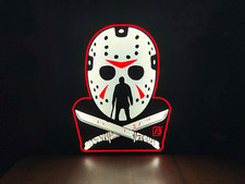 Jason Voorhees LED Light-Up Free Standing Vertical Sign picture