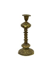 Antique 19th Century French Empire Brass Candlestick Holder Ornate 8