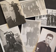 WWII US Navy Photo Sailor In 1942 Going To War On USS Minneapolis  picture