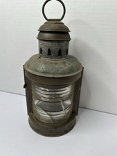 Antique Perkins Marine Ship Lantern Brass Nautical Light Brooklyn NY USA 1900’s picture