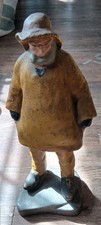 VINTAGE CAST IRON EASTERN SPECIALTY COMPANY OLD SALT FISHERMAN DOORSTOP picture