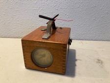 Vintage Toulet Pigeon Racing Clock Timer Wood Box Serviced James Bonavico picture