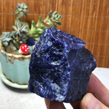 Natural Blue sodalite Crystal gemstone Rough Mineral Specimen healing 172g A7721 picture