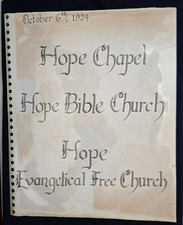Vintage Santa Barbara Hope Chapel Church History Scrapbook Photos Newspaper Arch picture