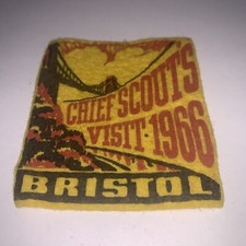 VINTAGE  BSA Felt Patch Chief Scouts Visit 1966 Bristol.        S/280 picture