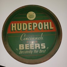 Vintage Hudepohl Cincinnati Fine Beers Serving the Best Serving Tray picture